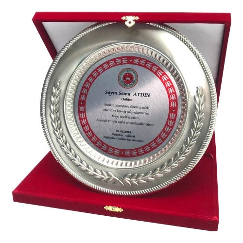 Plaket 11 Plaket gümüş tabak plaket
