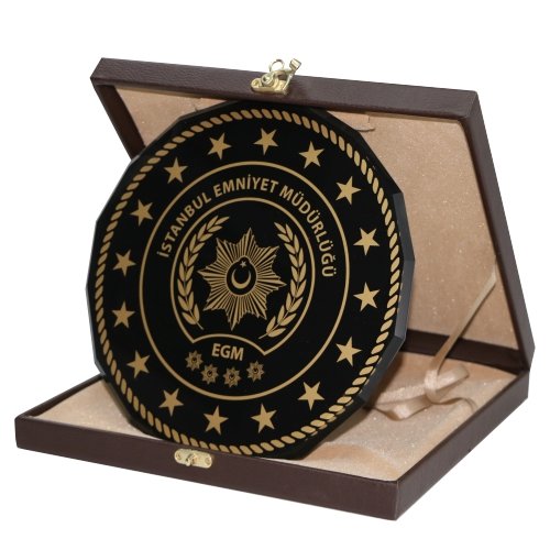 Plaket 12 Plaket füme kristal plaket