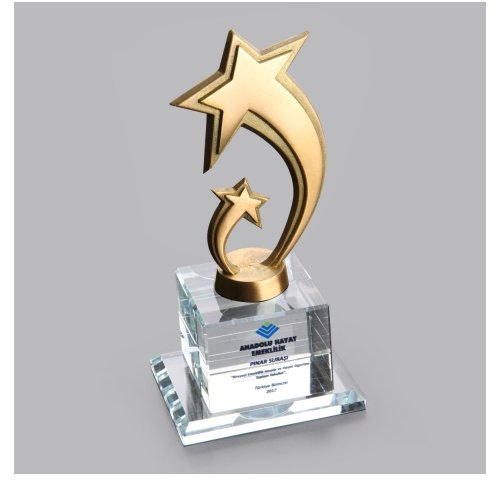 Plaket 5 Plaket kristal plaket
