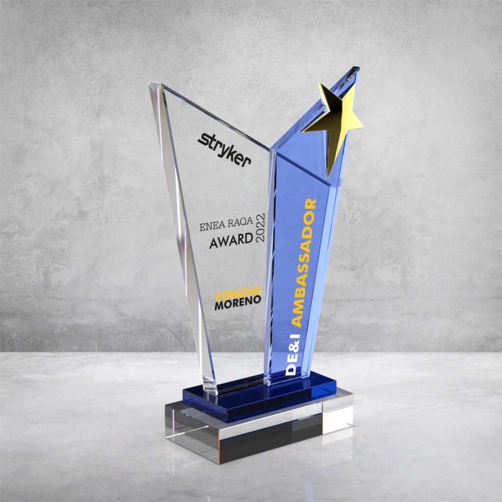 Plaket 15 Plaket Mavi Camlı plaket