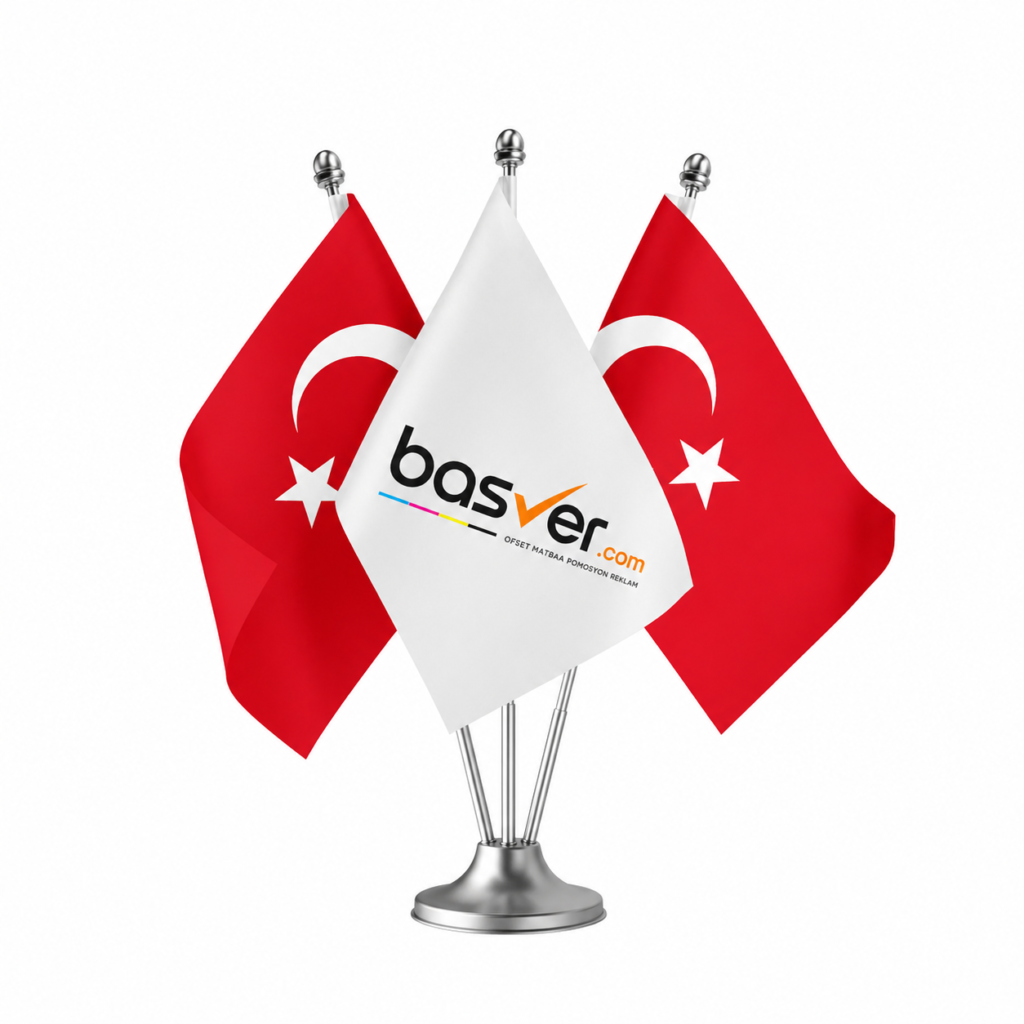 3lü Masa bayrağı baskı