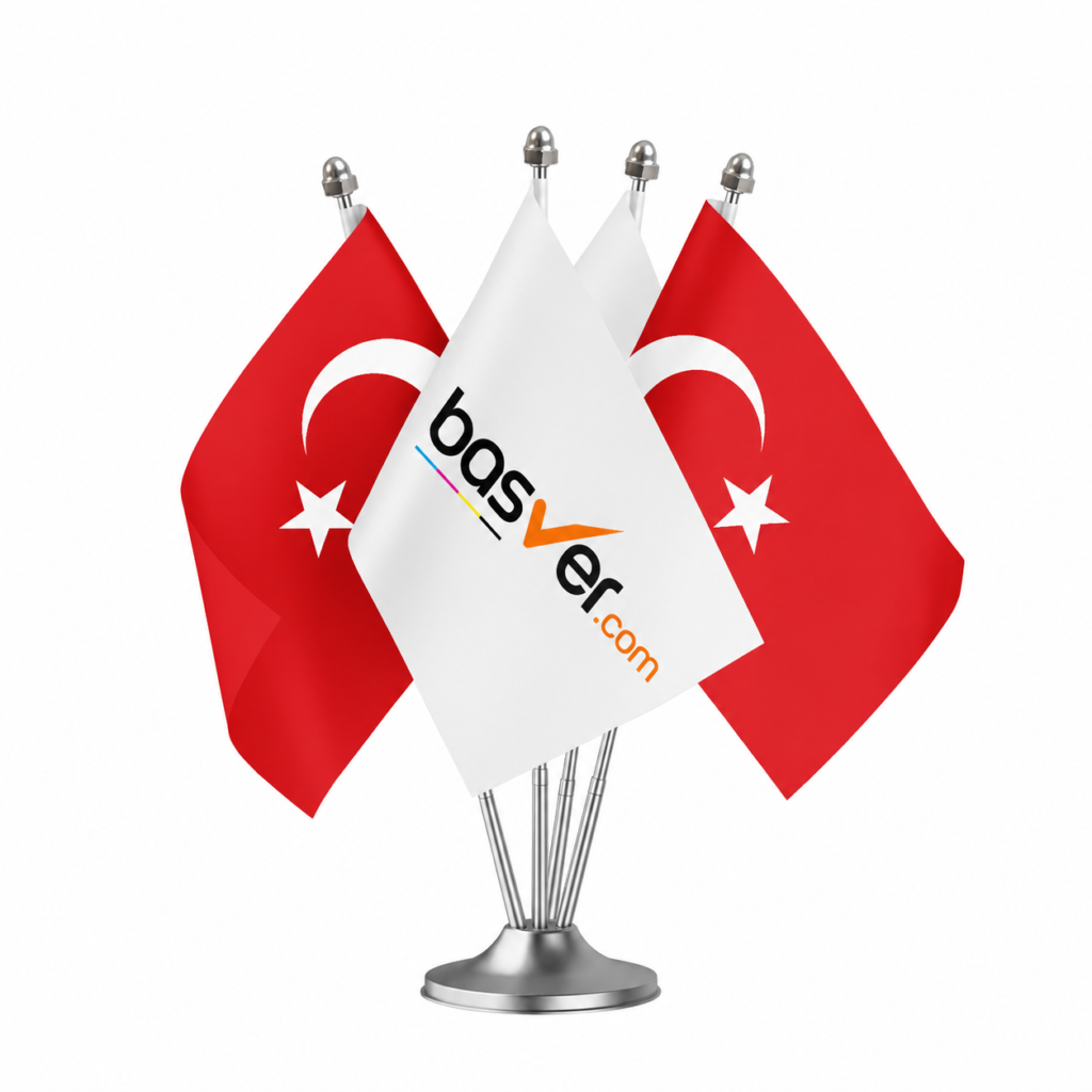 4lü Masa bayrağı baskı
