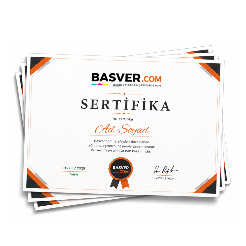 Plaket 22 Plaket sertifika baskı