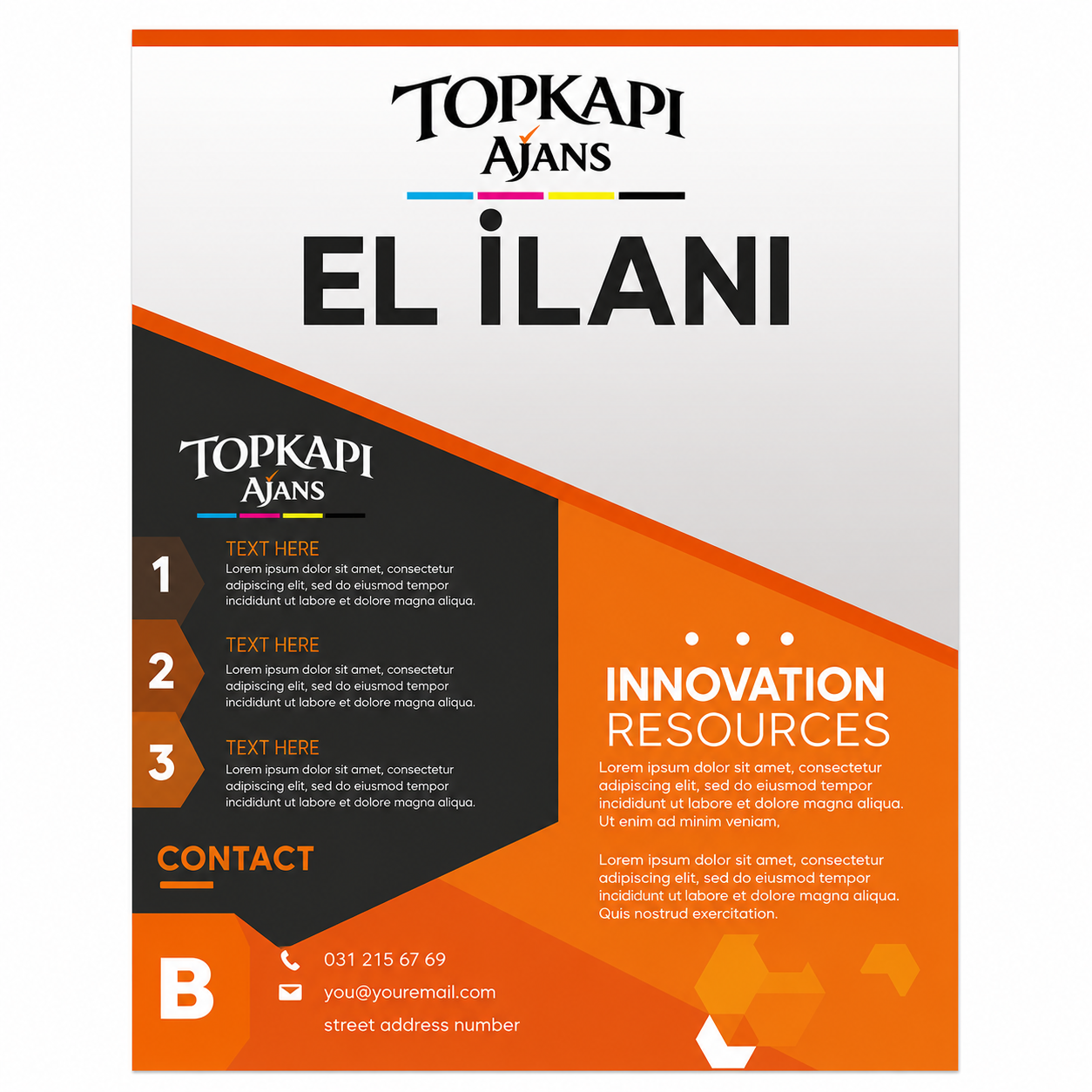 A4 Broşür, El ilanı- Topkapı Ajans