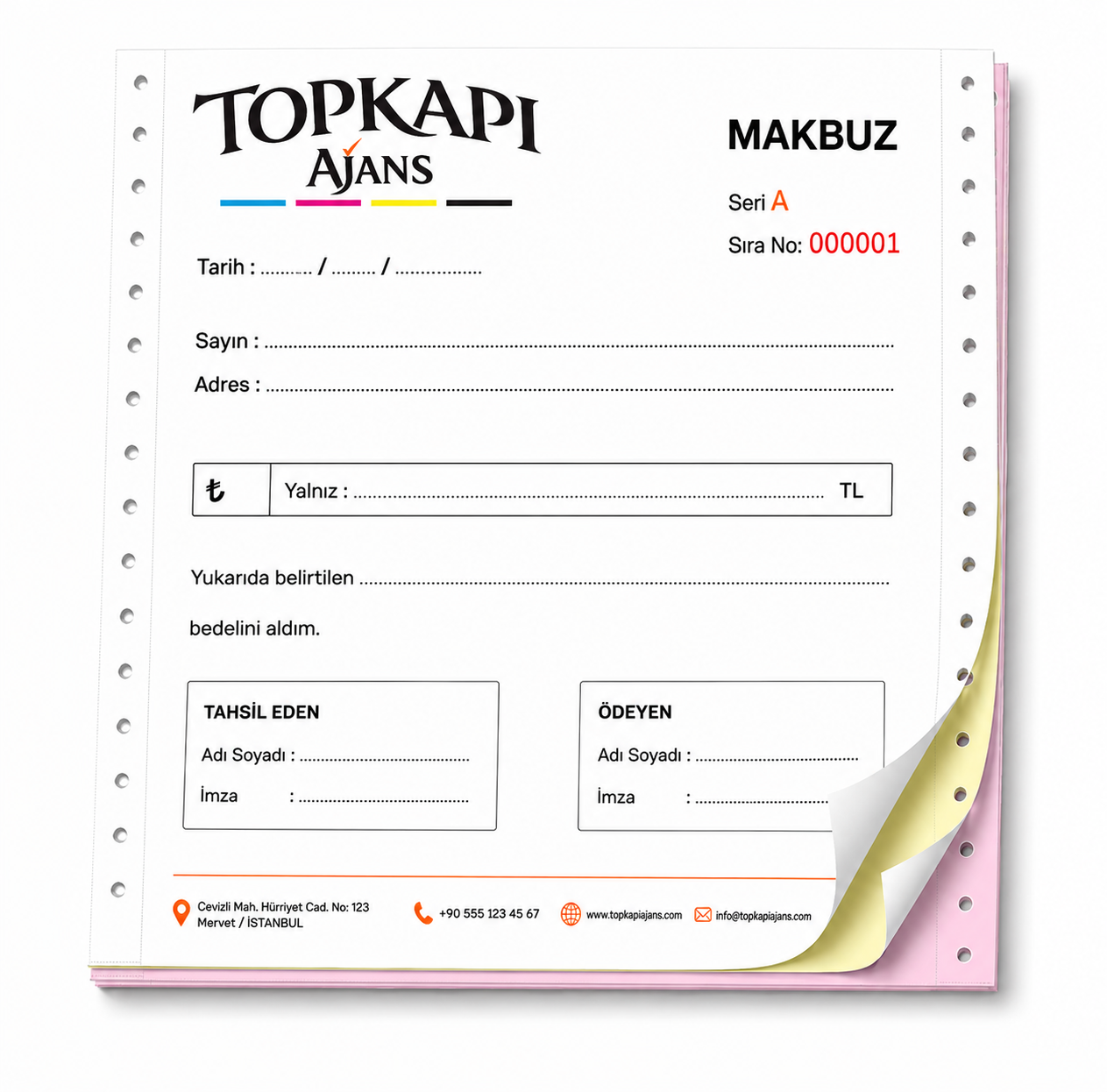 Matbaa 11 Matbaa Form-Makbuz-Fiş Baskı Tasarım ve Üretimi