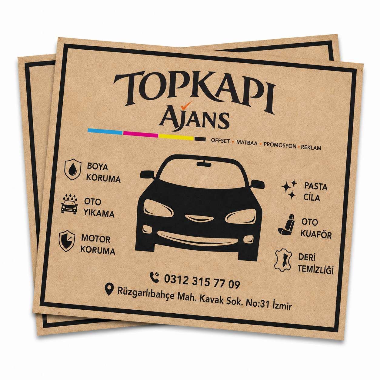 Matbaa 14 Matbaa Oto Paspas Kağıdı Tasarım ve Üretimi - Topkapı Ajans