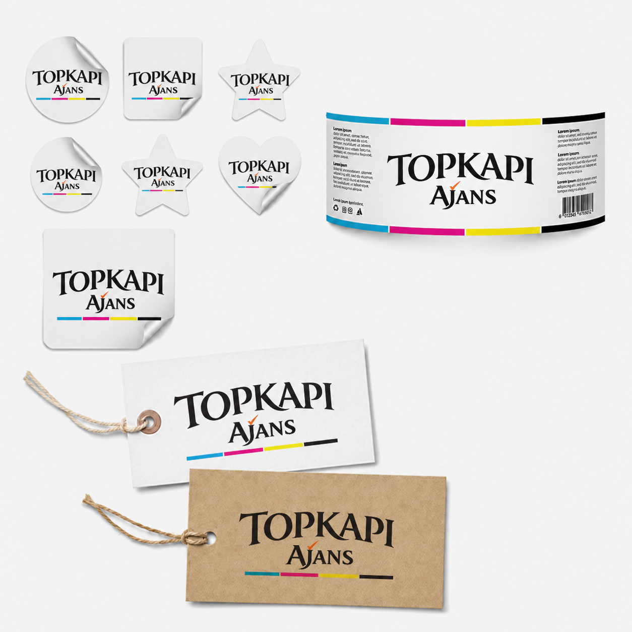 Matbaa 10 Matbaa Etiket Baskı, Sticker Baskı, Yapışkanlı Broşür Tasarım ve Üretimi
